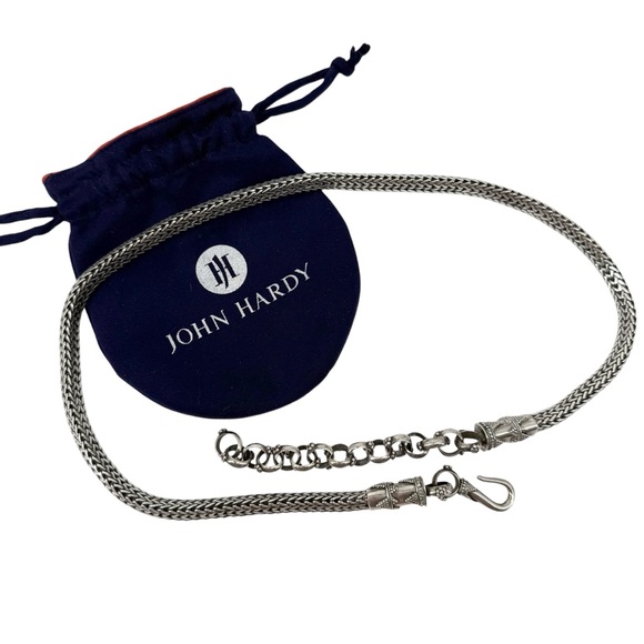 John Hardy Vintage Wheat Sterling Silver Chain Belt Necklace 34” Collectors Item - Picture 2 of 10